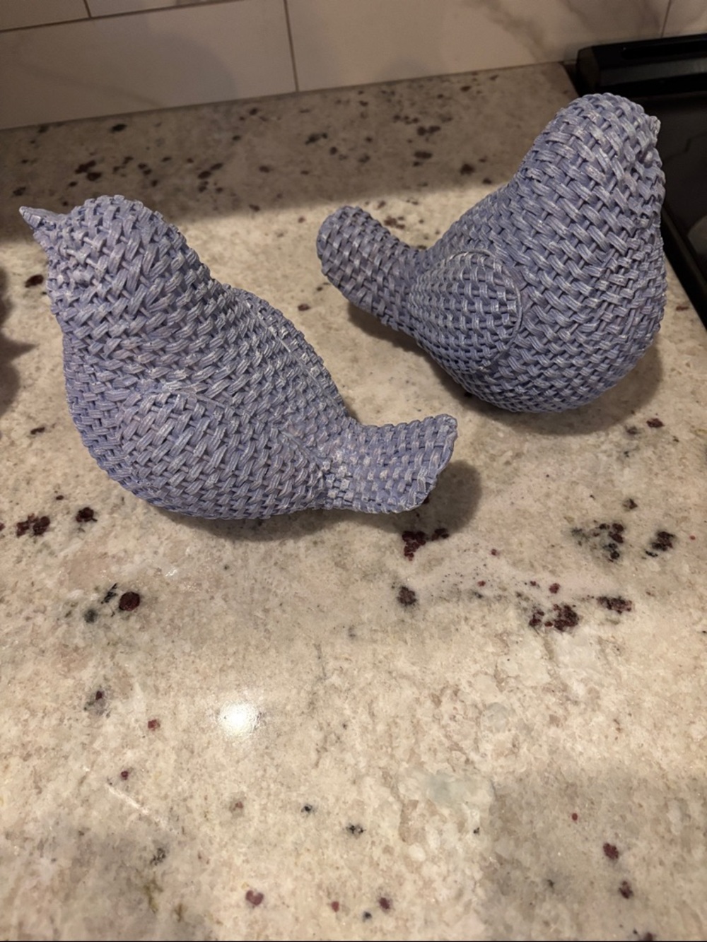 Set of 2 Rattan Wicker Birds by Valerie Parr Hill - Picture 4 of 4